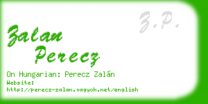 zalan perecz business card